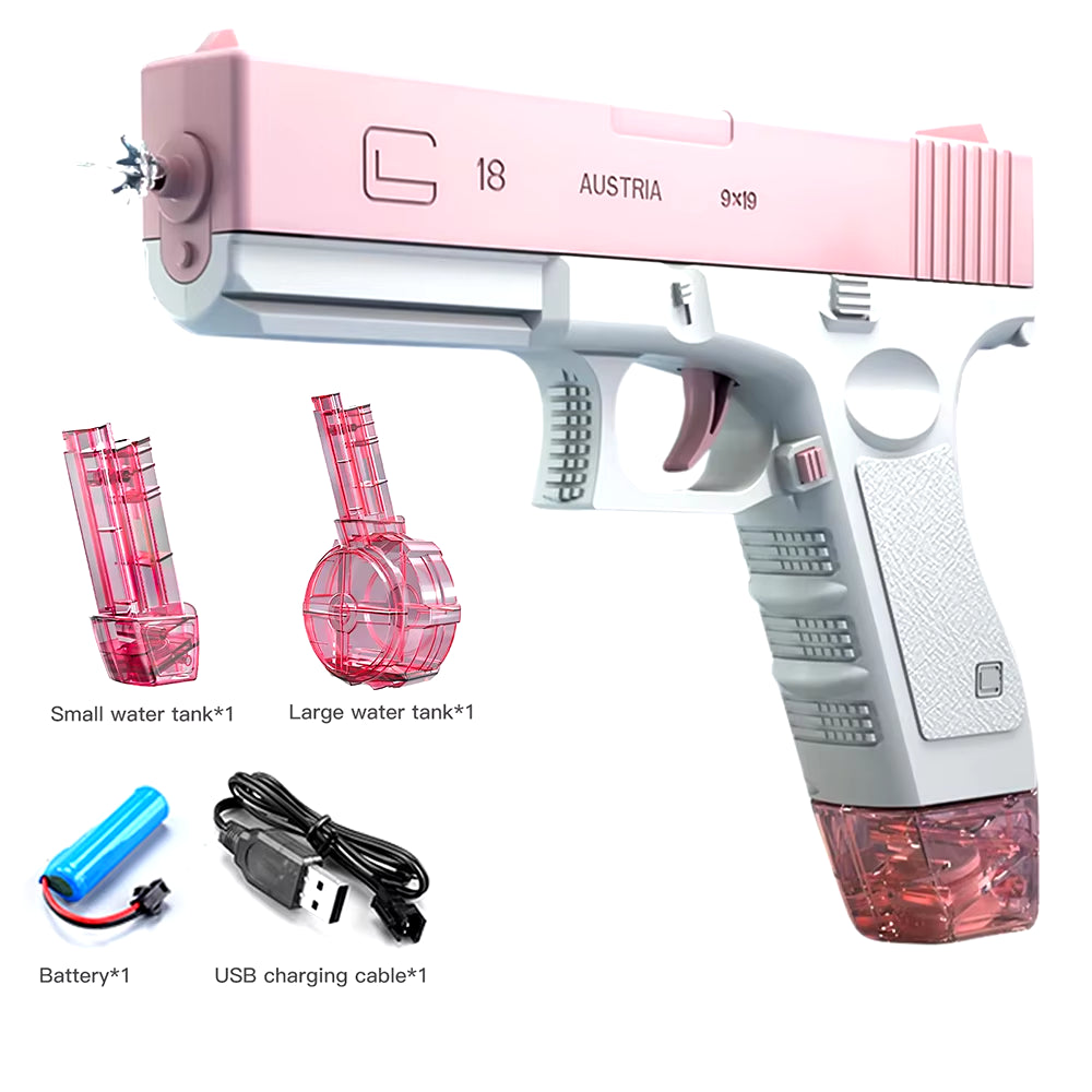 M416 Water Gun Electric Pistol Shooting Toy Full Automatic Summer Shoot Beach Outdoor Fun Toy for Children Boys Girl Adults Gift